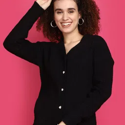 V-Mart V-Neck Front Open Sweatshirt image 1