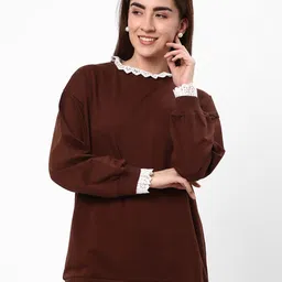 R&B Round Neck Long Sleeves Cotton Pullover Sweatshirt-picture-12