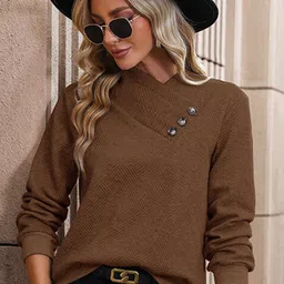 StyleCast Brown Long Sleeves Pullover-picture-10