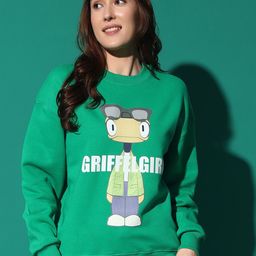 GRIFFEL Women Printed Round Neck Sweatshirt-picture-43