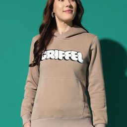 GRIFFEL Women Printed Hooded Pullover Sweatshirt-picture-42