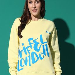 GRIFFEL Women Printed Round Neck Pullover Sweatshirt-picture-40