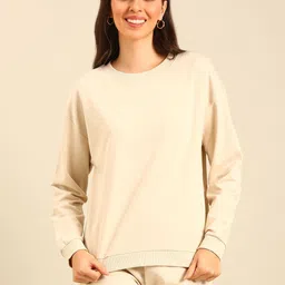 De Moza Women Round Neck Cotton Sweatshirt-image-70