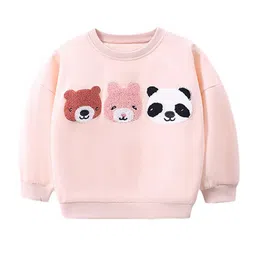 StyleCast Girls Pink Embroidered Sweatshirt-picture-16