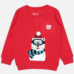 Bodycare Kids Boys Snow Man Printed Fleece Pullover-picture-46