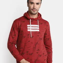 V-Mart Camouflage Printed Hooded Long Sleeves Cotton Pullover-picture-19