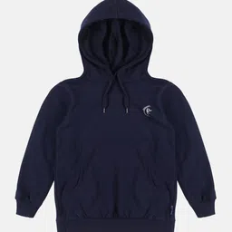 KiddoPanti Kids Navy Blue Hooded Sweatshirt-image-45