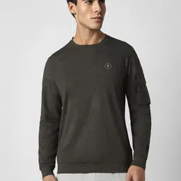 Van Heusen Flex Men Grey Sweatshirt-image-78