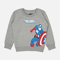 Bodycare Kids Boys Captain America Printed Sweatshirt-image-33
