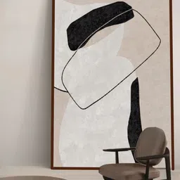 The Art House Brown & Black Abstract Wall Art image 1