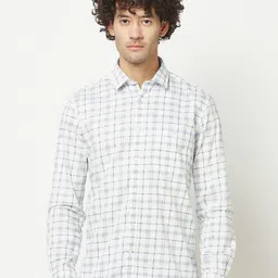 Crimsoune Club Slim Fit Checked Casual Cotton Shirt-picture-33