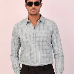 DEZANO Opaque Checked Casual Shirt-picture-19