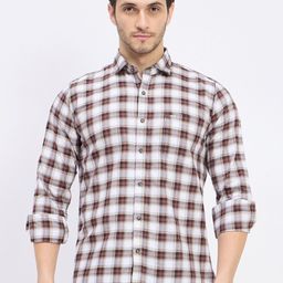 Duke Men Slim Fit Opaque Checked Casual Shirt-picture-32