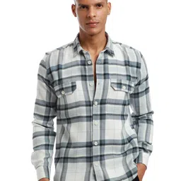 Banana Club Classic Slim Fit Tartan Checked Cotton Casual Shirt image 1