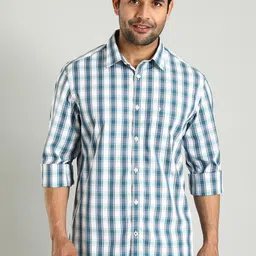 Indian Terrain Classic Slim Fit Checked Cotton Casual Shirt-picture-41