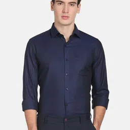 Arrow Men Self Design Formal Pure Cotton Shirt-picture-40