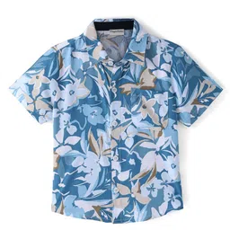 CrayonFlakes Boys Floral Opaque Printed Casual Shirt-picture-26