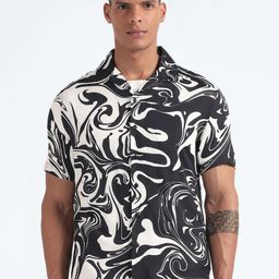 Flying Machine Abstract Printed Casual Shirt-picture-39