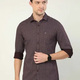 CP BRO India Slim Micro Ditsy Printed Slim Fit Cotton Casual Shirt-picture-17