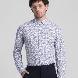 Jack & Jones Floral Printed Slim Fit Pure Cotton Formal Shirt-picture-38