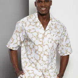 Tommy Hilfiger Floral Printed Twill Weave Pure Cotton Casual Shirt-image-20