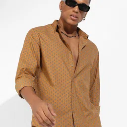 Campus Sutra Classic Floral Printed Cotton Casual Shirt-picture-36