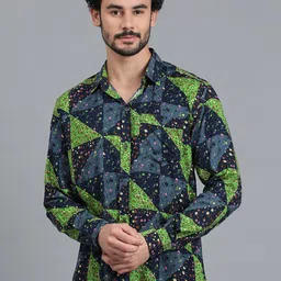 Kotty New Relaxed Fit Floral Printed Cutaway Collar Casual Shirt-picture-33
