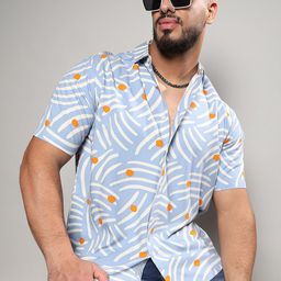 Instafab Plus Abstract Classic Printed Casual Shirt-picture-49