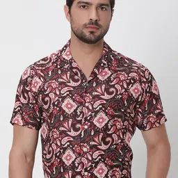 Mufti Relaxed Ethnic Motifs Printed Casual Shirt-picture-39