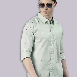 Joven Conversational Printed Pure Cotton Casual Shirt-image-3