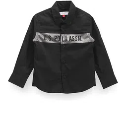 U.S. Polo Assn. Kids Boys Classic Typography Printed Pure Cotton Casual Shirt-picture-25