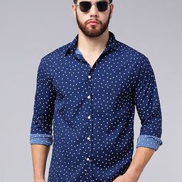 A.T.U.N. Classic Polka Dots Printed Casual Shirt-picture-18
