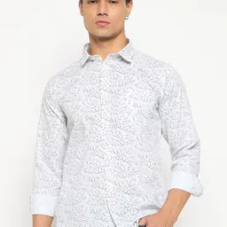 Duke Men Abstract Printed Spread Collar Casual Shirt-picture-32