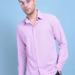 Crimsoune Club Classic Slim Fit Abstract Printed Casual Shirt-image-28
