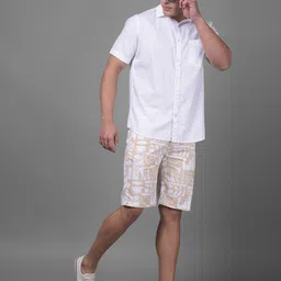 Crimsoune Club Classic Cotton Spread Collar Slim Fit Opaque Casual Shirt-picture-20