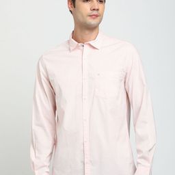 Turtle Spread Collar Long Sleeves Relaxed Slim Fit Cotton Casual Shirt-picture-48