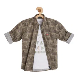 CAVIO Boys Cotton Comfort Printed Casual Shirt-image-0
