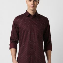 Peter England Casuals Slim Fit Micro Ditsy Printed Pure Cotton Casual Shirt-picture-20
