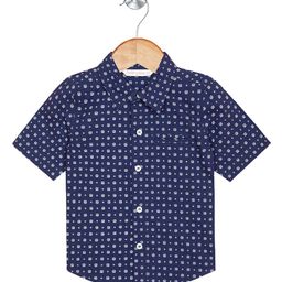 Budding Bees Boys Polka Dot Cotton Spread Collar Opaque Printed Casual Shirt-picture-15