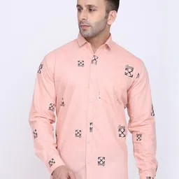 HANUMNTRA Geometric Printed Comfort Regular Fit Opaque Casual Shirt-picture-34