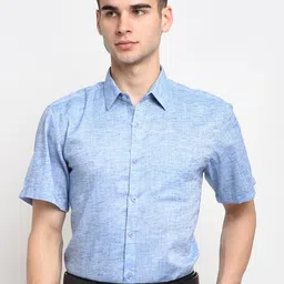 JAINISH Men Blue Cotton Short Sleeves Formal Shirt-picture-30