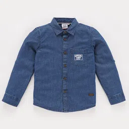 Ed-a-Mamma Boys Spread Collar Dobby Casual Cotton Shirt-image-61