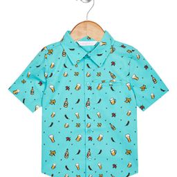 Budding Bees Boys Graphic Printed Cotton Spread Collar Opaque Casual Shirt-picture-7