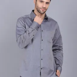 CANOE Men Grey Original Slim Fit Pure Cotton Formal Shirt-picture-24