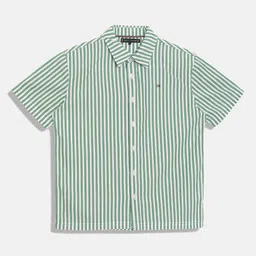 Tommy Hilfiger Boys Opaque Striped Cotton Casual Shirt-picture-28