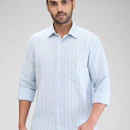 ColorPlus Men Tailored Fit Opaque Striped Casual Shirt-picture-47