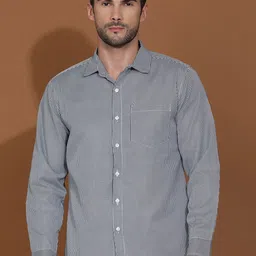 Kotty New Micro Checks Spread Collar Casual Shirt image 1