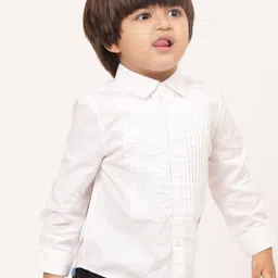 One Friday Boys Classic Spread Collar Pure Cotton Shirt-picture-49