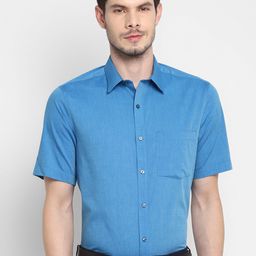 Turtle Men Blue Opaque Casual Shirt-picture-5