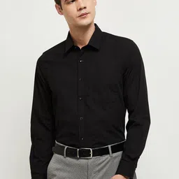 max Men Black Solid Casual Shirt-picture-12